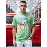 DStreet Koszulka męska z nadrukiem zielona | shoptok.hr