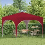  Rastezljivi šator za zabave 290 x 290 x 245 cm Tamno crvena | shoptok.hr