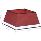 vidaXL Podloga za novoletno jelko rdeča in bela 48x48x25 cm | Shoptok.si