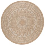 Ayyildiz Carpets Bež okrogla zunanja preproga ø 80 cm Comilla – Cene