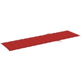 vidaXL Jastuk za ležaljku crveni 200 x 50 x 3 cm od tkanine Oxford | shoptok.hr