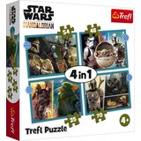 Trefl 4 in 1 Puzzle - Star Wars The Mandalorian - 1 k. Cene