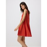 Reserved Lanena mini haljina - narančasta | shoptok.hr