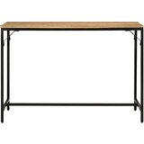  The Living Store Jedilna miza 110x55x75 cm trden robusten mangov les in železo - Jedilna Miza, (21453531) | Shoptok.si