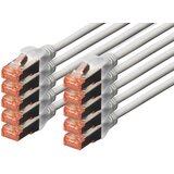 Digitus DK-1644-030-G-10 RJ45 omrežni kabel CAT6 S/FTP 3 m zelena zaščita iz folije, skupna zaščita, zaščiten, brez halogena, Simplex, dvojno okloplje, (20416713) | Shoptok.si