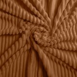 Douceur d intérieur Svjetlo smeđa 3-dijelna flanelska posteljina za bračni krevet/za produženi krevet 240x220 cm Veloutea – | shoptok.hr