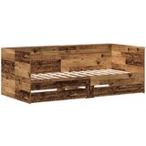 vidaXL Dnevni krevet s ladicama Staro drvo Konstruirano drvo 90 x 190 cm | shoptok.hr