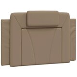  Jastuk za uzglavlje boja cappuccina 80 cm od umjetne kože | shoptok.hr