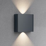Braytron spoljna zidna led lampa 2X1W 3IN1 siva | Eponuda.com