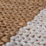 Flair Rugs Ročno tkan tekač iz mešanice jute v beli in naravni barvi 80x230 cm Effie Diamond – | Shoptok.si