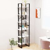 vidaXL Regal 2 kosa bel 60x30x210 cm iverna plošča | Shoptok.si