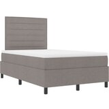  Postelja s škrbino z vzmetnico Taupe 120x200 cm tkanina, (22083486) | Shoptok.si