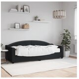 vidaXL Dnevni krevet s madracem crni 80 x 200 cm od tkanine Cijene