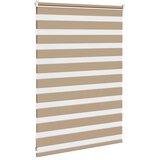 Zebra zavjesa Pješčano smeđa 100x100 cm Širina tkanine 95,9 cm Poliester | shoptok.hr