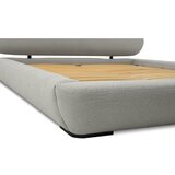 Scandic Svijetlo sivi tapecirani bračni krevet s prostorom za odlaganje s podnicom 160x200 cm Odette – | shoptok.hr