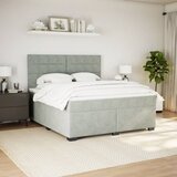  Krevet s oprugama i madracem svjetlosivi 180x200 cm baršunasti | shoptok.hr