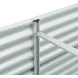  Vrtna sadilica od pocinčanog čelika 320 x 80 x 81 cm srebrna | shoptok.hr