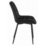  BERA stolica - crni baršun / crne noge x 2 | shoptok.hr
