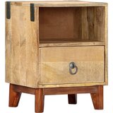 The Living Store Nočna omarica 40x30x52 cm trden robusten mangov les - Omarica Za Ob Posteljo, (21433425) Cene