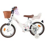 Volare dječji bicikl Blossom 14″ bijele boje, s dvije ručne kočnice | shoptok.hr