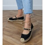D/CEO Black espadrilles with decorative Pilata buckle | shoptok.hr