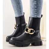 D/CEO Black boots with chain Trinity | Shoptok.si
