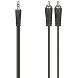 Hama 00205112 utičnica / Cinch audio priključni kabel [2x muški cinch konektor - 1x 3,5 mm banana utikač] 5 m crna | Eponuda.ba