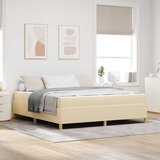  Krevetna konstrukcija Krema 180 x 200 cm tkanina | shoptok.hr