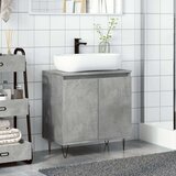 vidaXL Kopalniška omarica betonsko siva 58x33x60 cm inženirski les | Shoptok.si