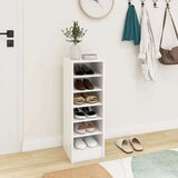 vidaXL Omarica za čevlje bela 31,5x35x90 cm iverna plošča | Shoptok.si
