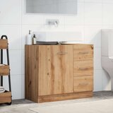 vidaXL Ormarić za umivaonik boja artisian hrast 63x30x54 cm drveni | shoptok.hr