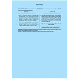 NARODNE NOVINE - EOP OBRASCI Kuverta s povratnicom plava javni bilježnik 210X12" (6") 0+vrećica M 60 g/m2, kutija 750/1 | shoptok.hr