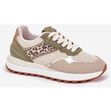 Boto Women Sports Shoes With Panther Print On Platform Green Davinara | Shoptok.si