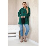 Kesi Tunic with zipper on hood Oversize green | shoptok.hr