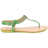 GOODIN Flip-flop sandals with gold decoration Cene