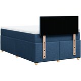  Krevet s oprugama i madracem plavi 120 x 200 cm od tkanine | shoptok.hr