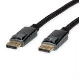 Roline DisplayPort priključni kabel DisplayPort utikač 2.00 m crna, srebrna 11.04.5867 sa zaštitom DisplayPort kabel Cijene