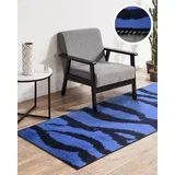 tepih staza sa resama 80cm x 200cm Tigar, Plava
