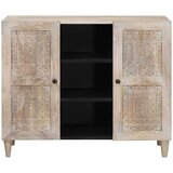 vidaXL Strani šal Bela 33,5 x 90 x 75 cm | Shoptok.si