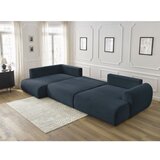 Bobochic Paris Tamno plava sklopiva kutna garnitura od samta (s desnim kutom/u obliku slova "U") Lucien – | shoptok.hr