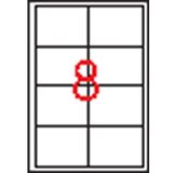 Apli bele nalepke AP001291 97 x 67,7 mm, 8/stran 100 listov | Shoptok.si