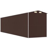  Vrtno spremište tamnosmeđe 192x855x223 cm pocinčani čelik | shoptok.hr