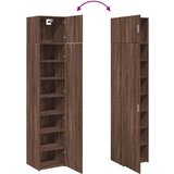 vidaXL Ozka omara za shranjevanje rjavi hrast 45x42,5x225 cm inž. les | Shoptok.si