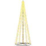  LED božićno drvce 540 LED lampica Topla bijela Čelik | shoptok.hr