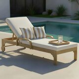 Bessagi Garden Vrrtni Ležalnik Elja, Krem, Les Akacije | Shoptok.si