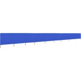  Vjetrobran s 9 panela od tkanine 1200 x 120 cm azurno plavi | Eponuda.com