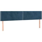  Posteljno vzglavje 2 kosa temno modro 90x5x78/88 cm žamet | Shoptok.si