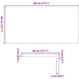  Prozorske klupice 2 kom svijetlosmeđe 80x40x2 cm masivne hrast | shoptok.hr