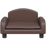  Krevet za pse smeđi 50x40x30 cm od umjetne kože | shoptok.hr