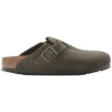 Birkenstock Boston Suede Leather Narrow - Thyme Zelena | shoptok.hr